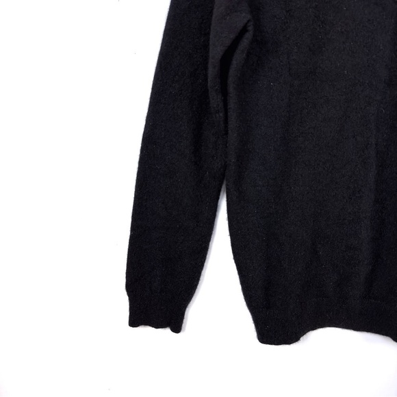 Magaschoni Cashmere Black V-Neck Pullover Long Sleeve Sweater Size XXL (fits M) - Picture 8 of 9